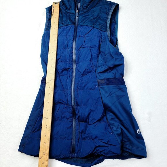 Lululemon Women's Psychic Blue Down for It All Running Full-Zip Puffer Jacket 2 - Picture 5 of 7